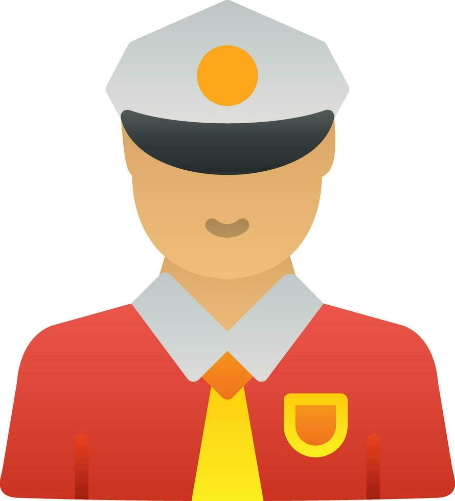 diseño de icono de vector de guardia de seguridad