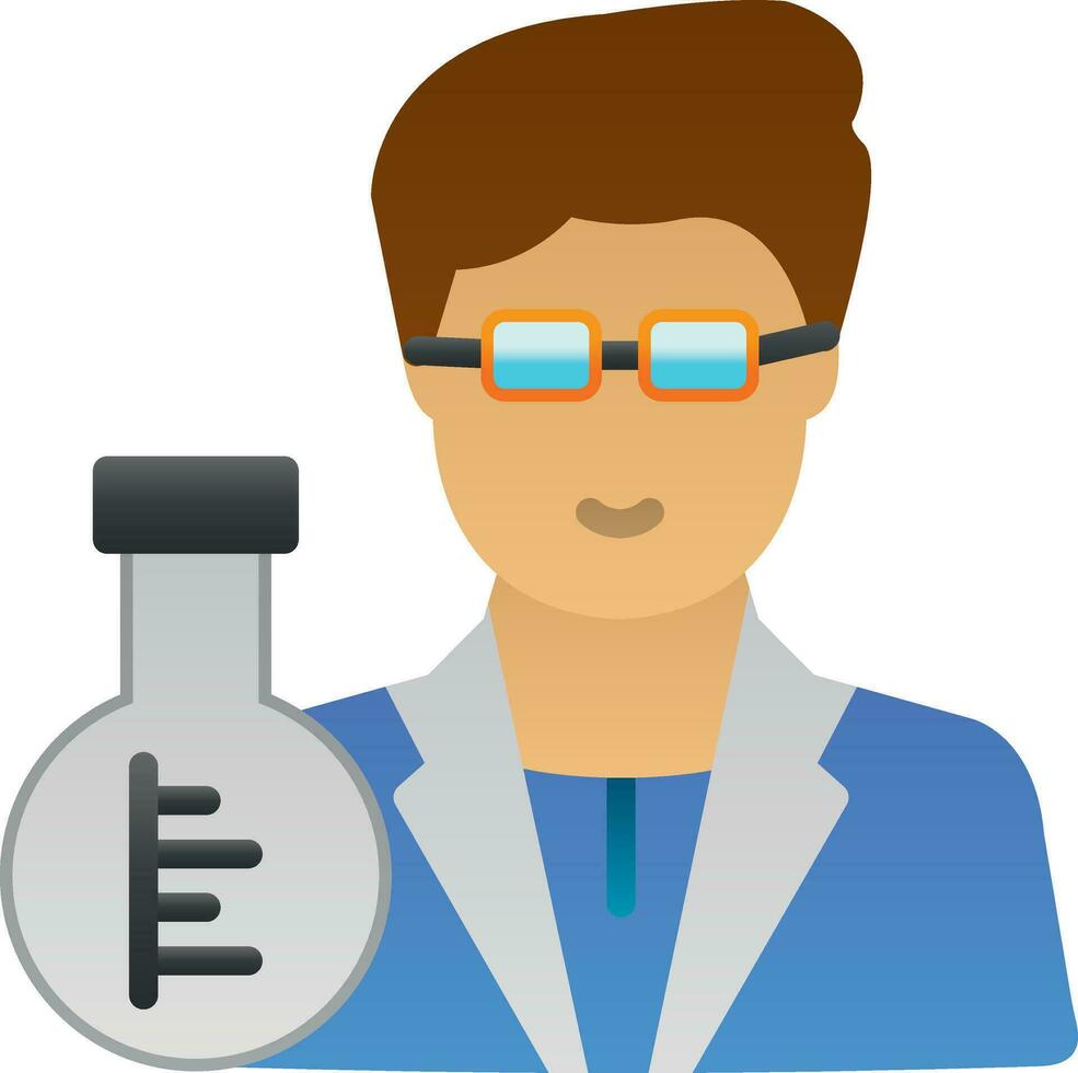 Scientist Vector Icon Design