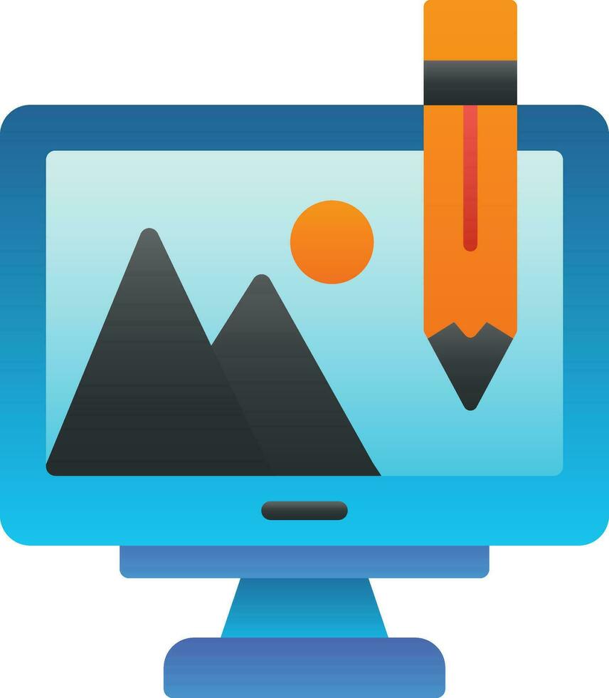 Digital Art Vector Icon Design