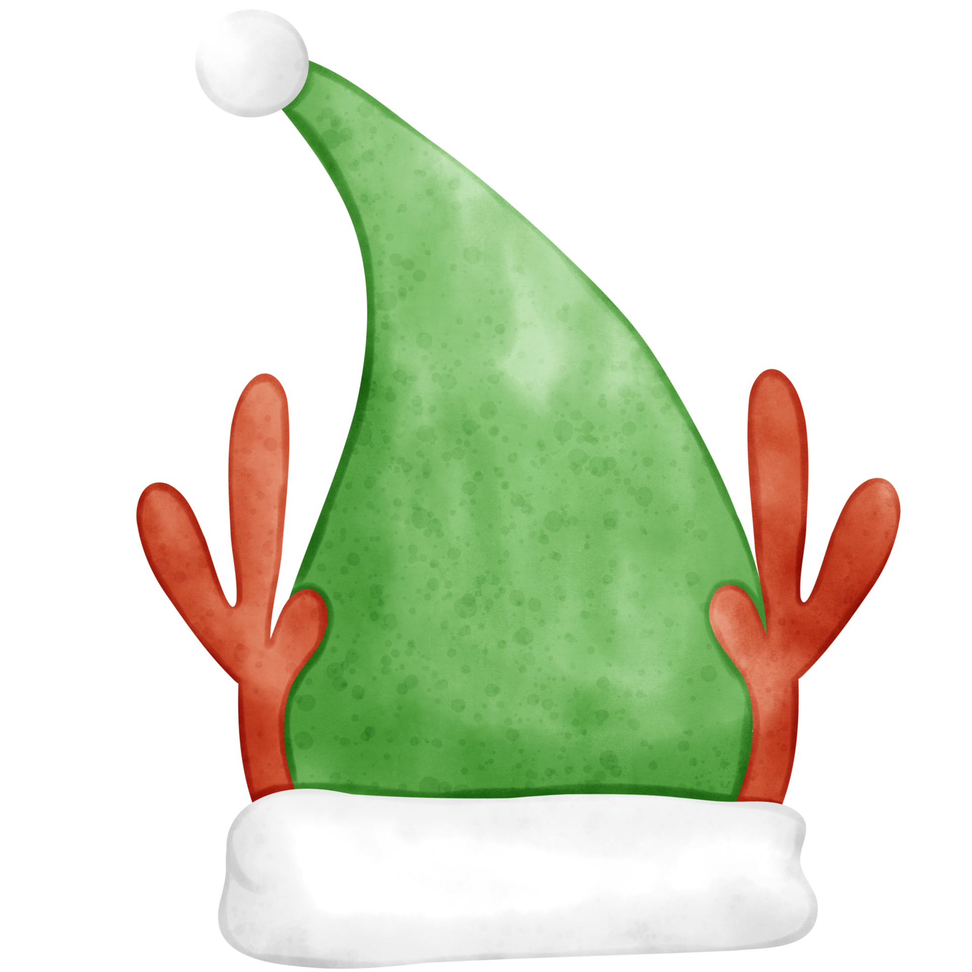 christmas-hat-santa-hat-watercolor-hat-27382932-png