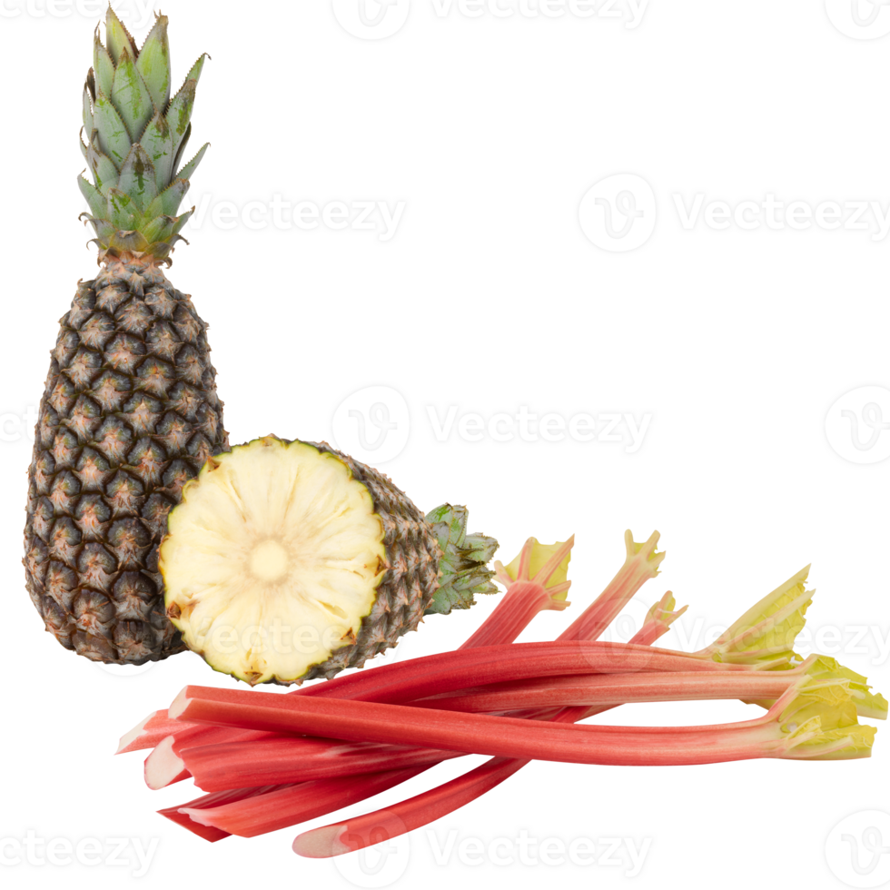 fresh pineapple cut out isolated transparent background 27383195 PNG