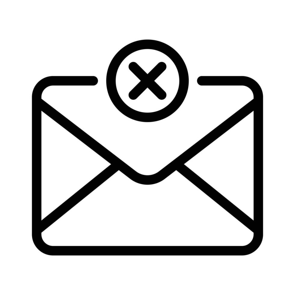 Trendy Email Icon, Message Icon, Mail Icon, Inbox Sign, Messaging Symbol, Envelope Black And White, Letter Sending Message Vector Illustration