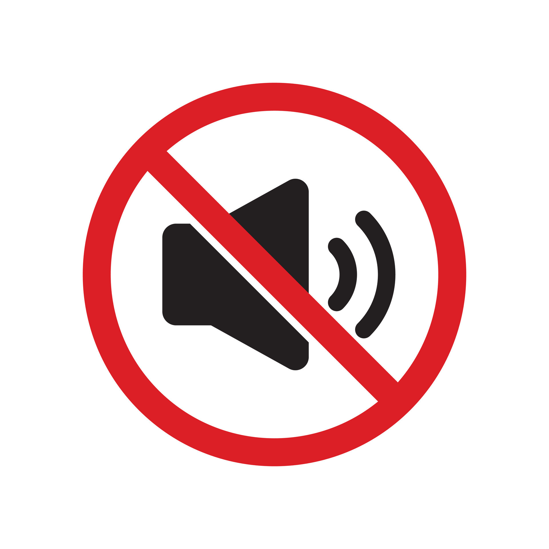 No Sound Icon, No Noise, Mute Button, Keep Your Volume Lower, Silence Icon, Speaker Icon