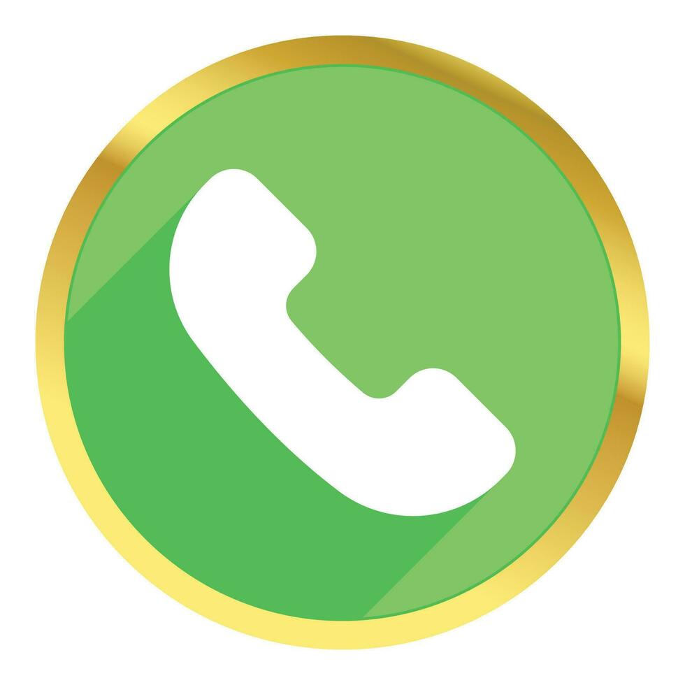 Trendy Telephone Icon Flat Style Isolated On White Background Vector Illustration, Receive Phone Call, Design Element For Web And Mobile Application