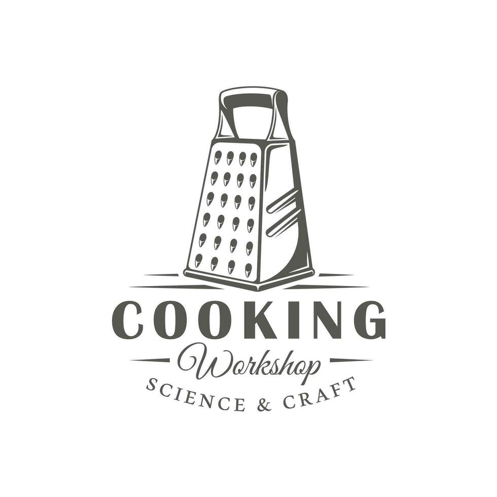 Cocinando etiqueta aislado en blanco antecedentes vector