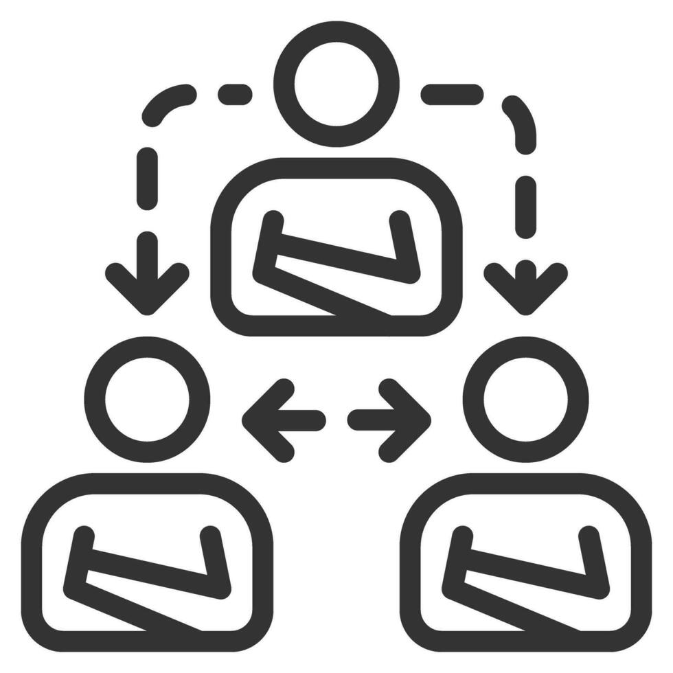 delegate icon  line vector design elements pictograms wed logo and infographics