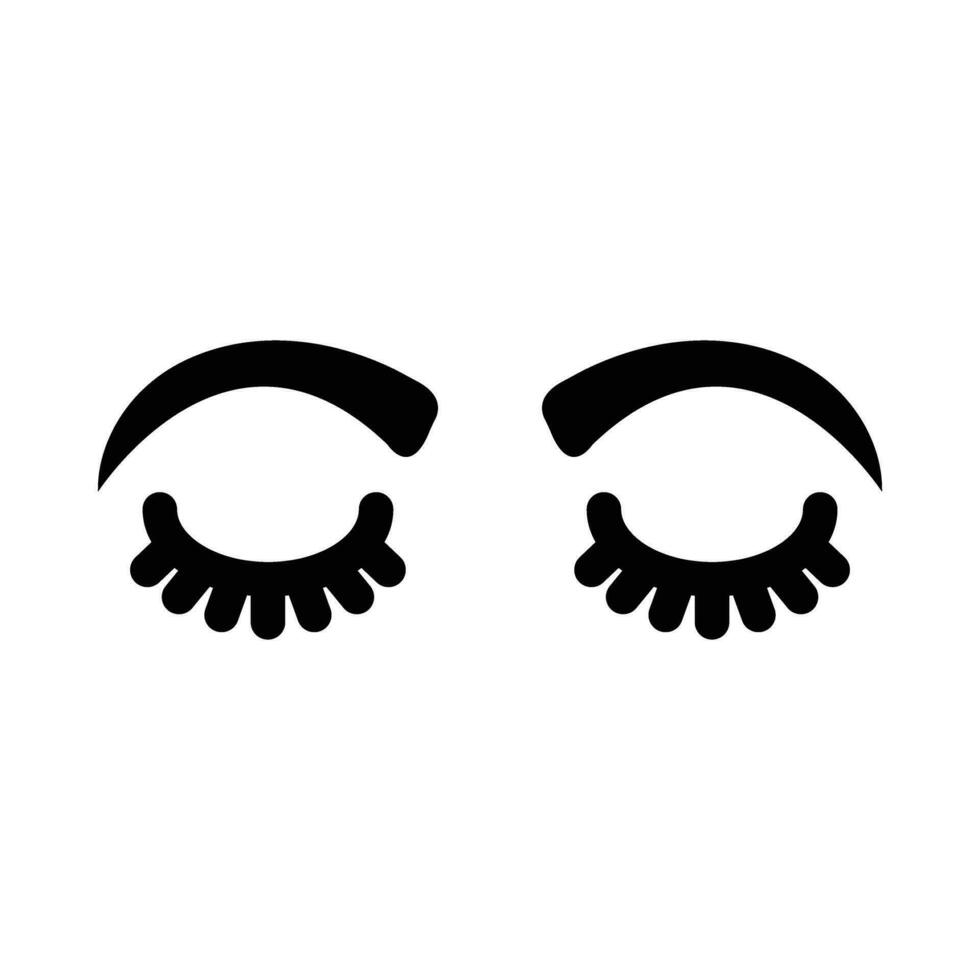 Eyebrow Vector Glyph Icon For Personal And Commercial Use.