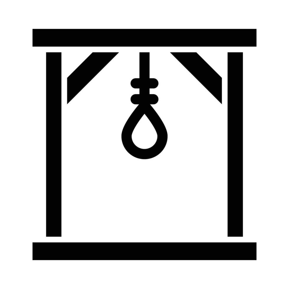 Gallows Vector Glyph Icon For Personal And Commercial Use.