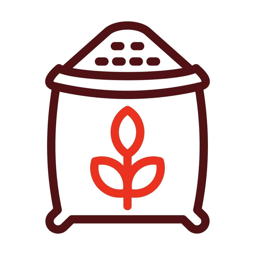 Grain Glyph Two Color Icon For Personal And Commercial Use. vector