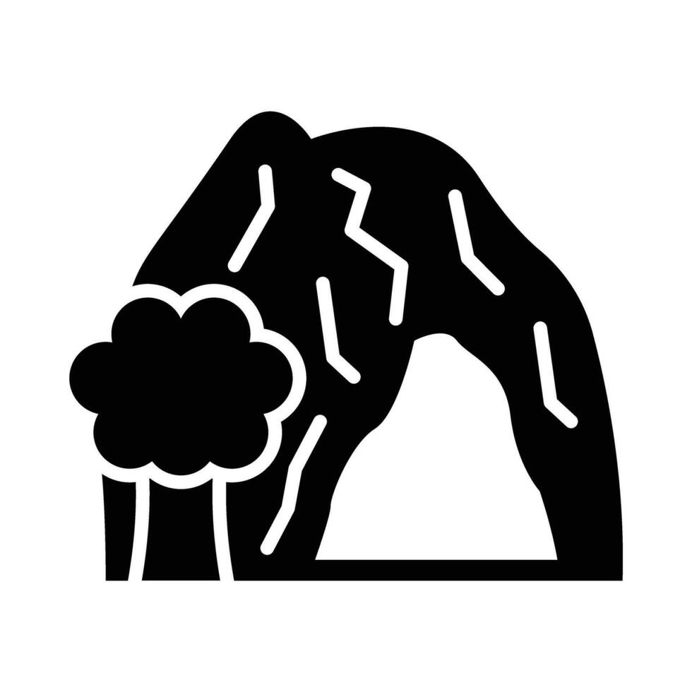 Cave Vector Glyph Icon For Personal And Commercial Use.