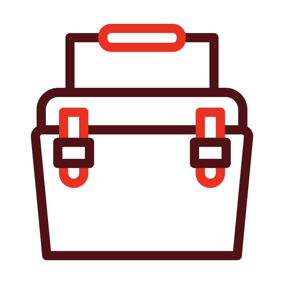 Ice Box Glyph Two Color Icon For Personal And Commercial Use. vector