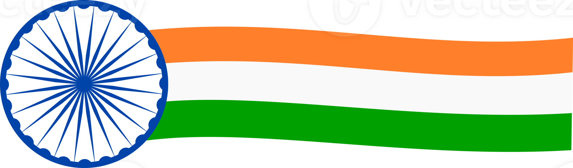 diseño de la bandera india png