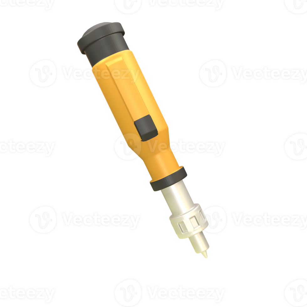 3D icon screwdriver rendered isolated on the transparent background png