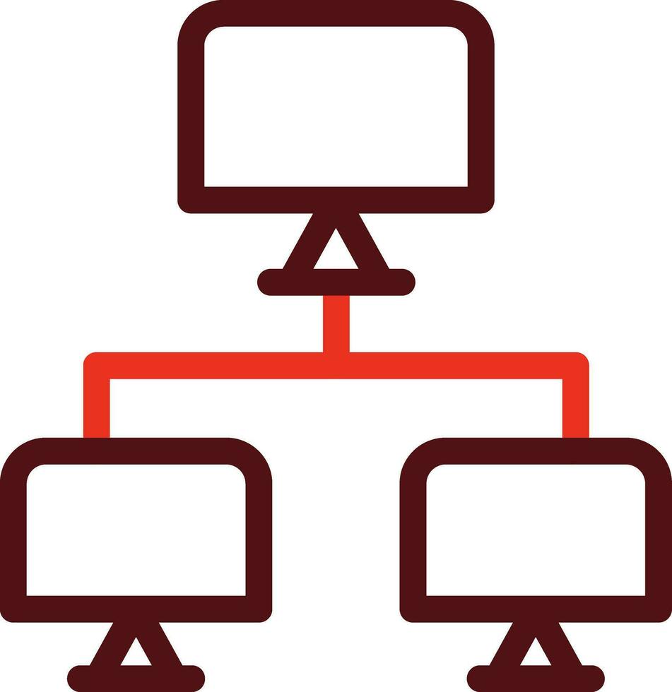 Peer To Peer Glyph Two Color Icon For Personal And Commercial Use. vector