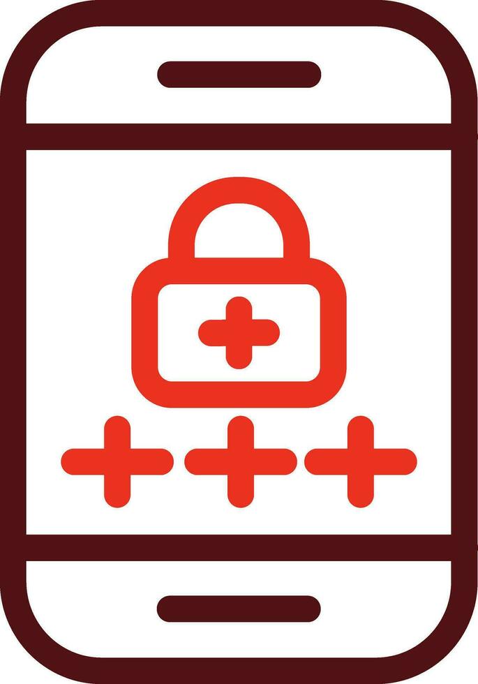 Pin Number Glyph Two Color Icon For Personal And Commercial Use. vector