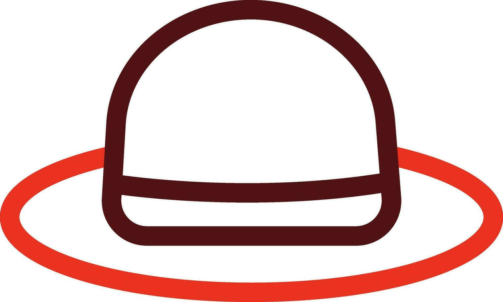 White Hat Glyph Two Color Icon For Personal And Commercial Use. vector