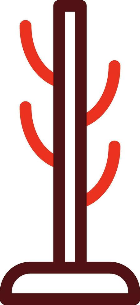 Coat Rack Glyph Two Color Icon For Personal And Commercial Use. vector