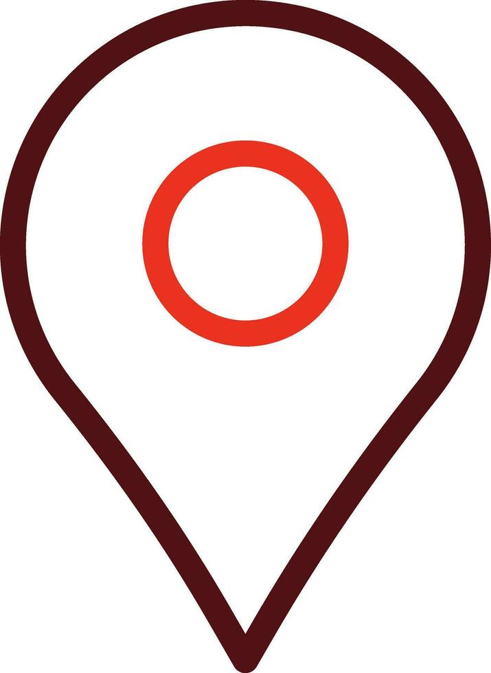Location Glyph Two Color Icon For Personal And Commercial Use. vector