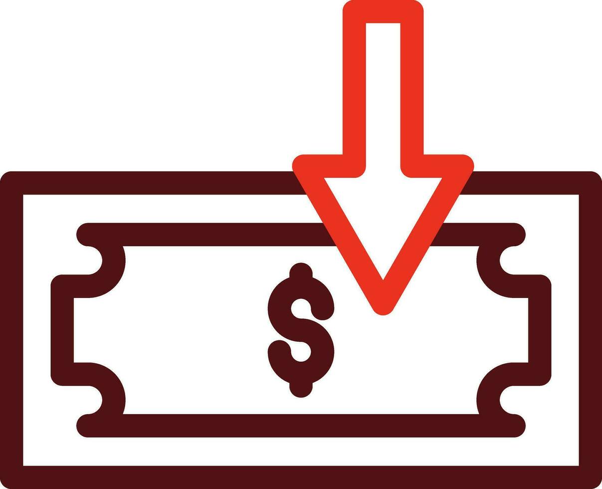 Cost Per Click Glyph Two Color Icon For Personal And Commercial Use. vector