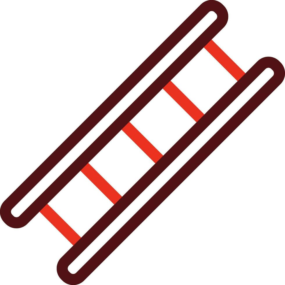 Ladder Glyph Two Color Icon For Personal And Commercial Use. vector