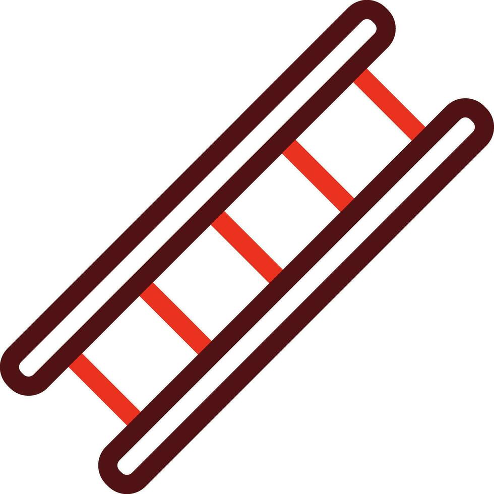Ladder Glyph Two Color Icon For Personal And Commercial Use. vector