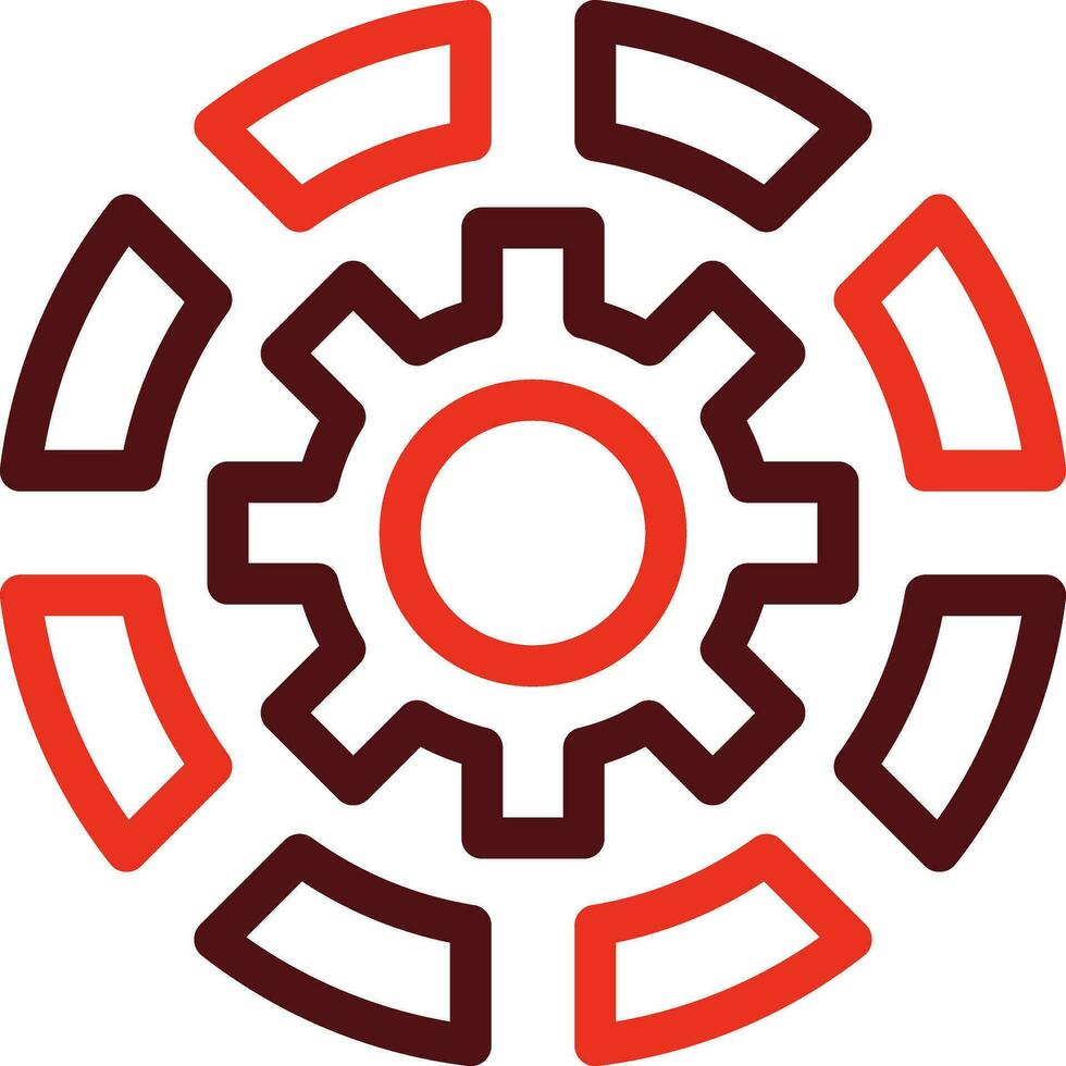 Automation Glyph Two Color Icon For Personal And Commercial Use. vector