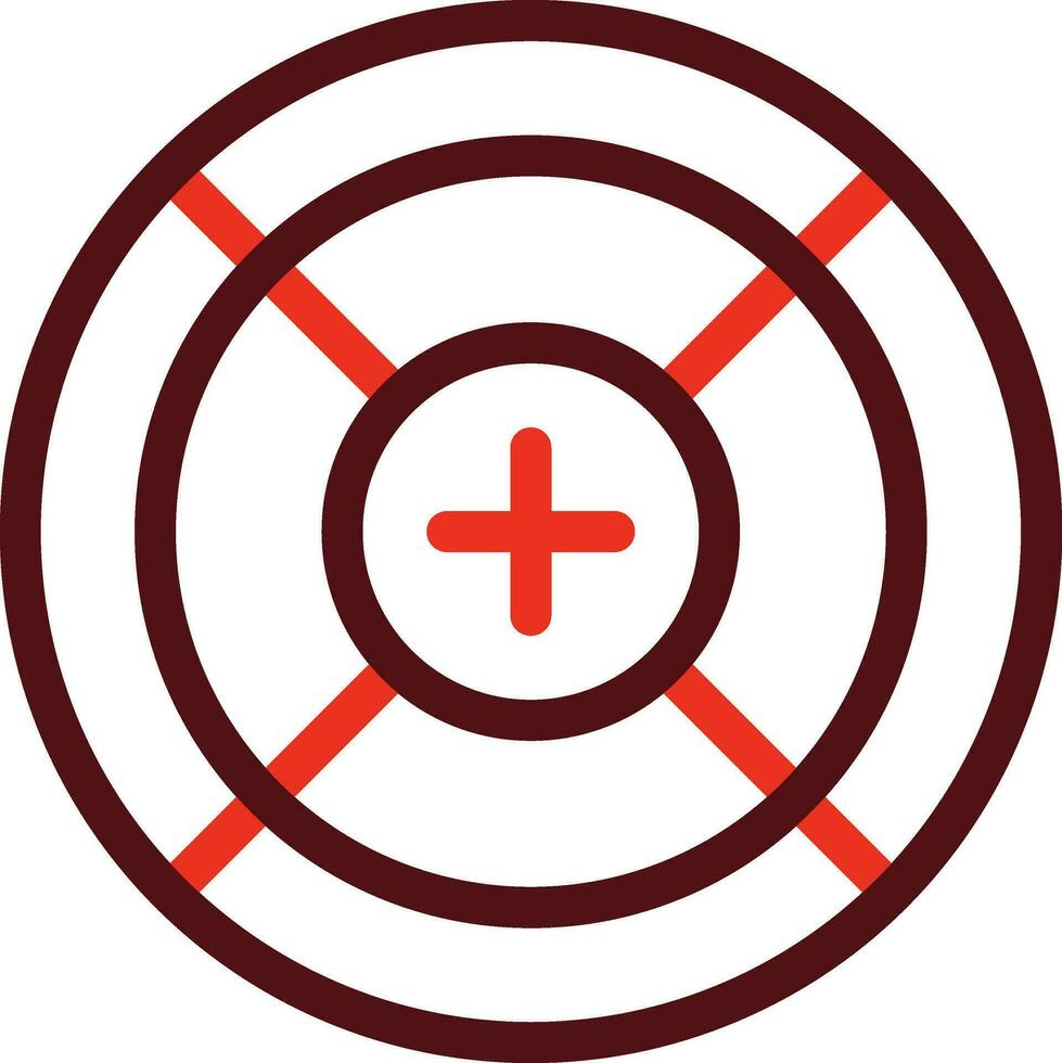 Scope Glyph Two Color Icon For Personal And Commercial Use. vector