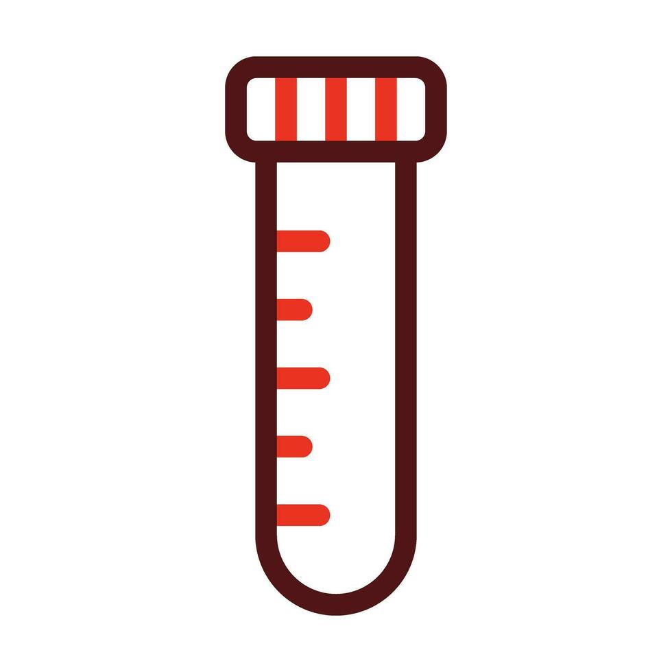 Sample Tube Glyph Two Color Icon For Personal And Commercial Use. vector
