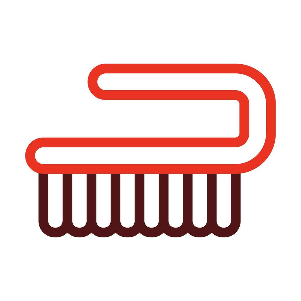 Cleaning Brush Glyph Two Color Icon For Personal And Commercial Use. vector