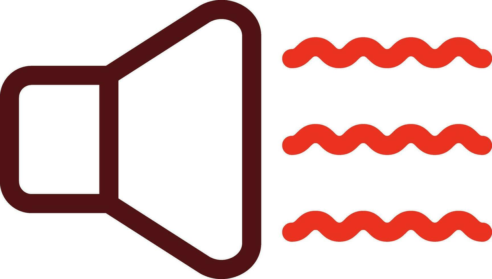 Audio Wave Glyph Two Color Icon For Personal And Commercial Use. vector