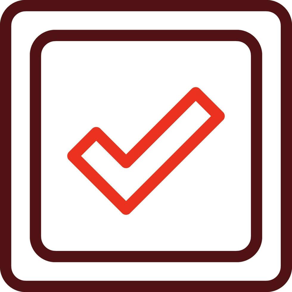 Check Box Glyph Two Color Icon For Personal And Commercial Use. vector