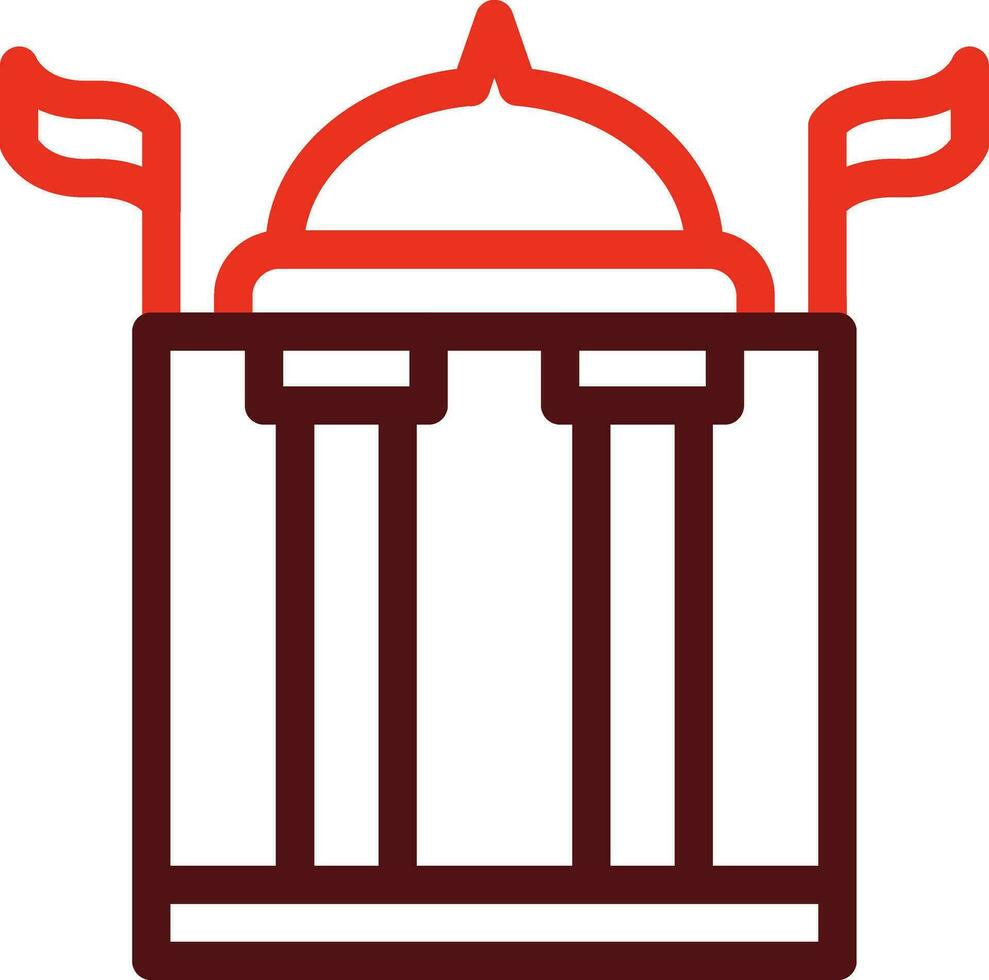 Government Building Glyph Two Color Icon For Personal And Commercial Use. vector