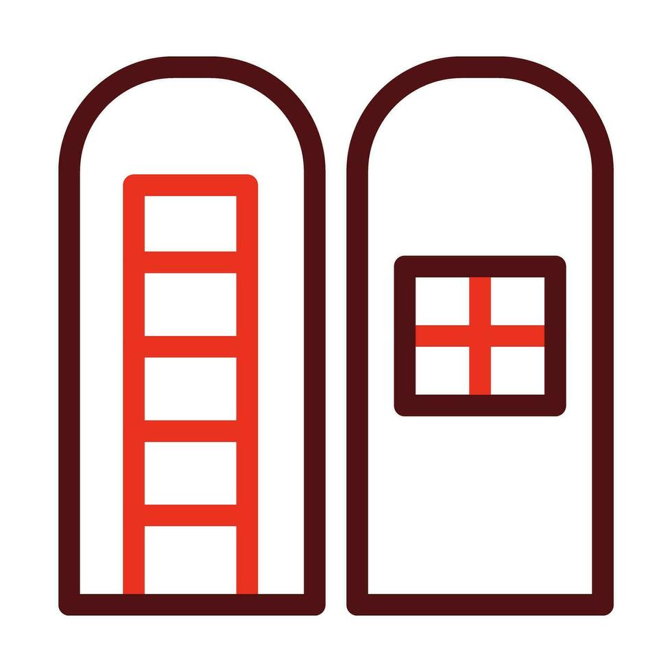 Silo Glyph Two Color Icon For Personal And Commercial Use. vector