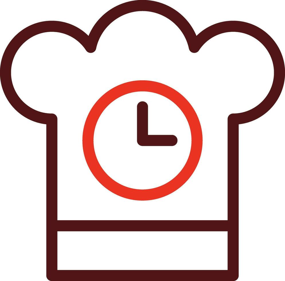 Kitchen Timer Glyph Two Color Icon For Personal And Commercial Use. vector