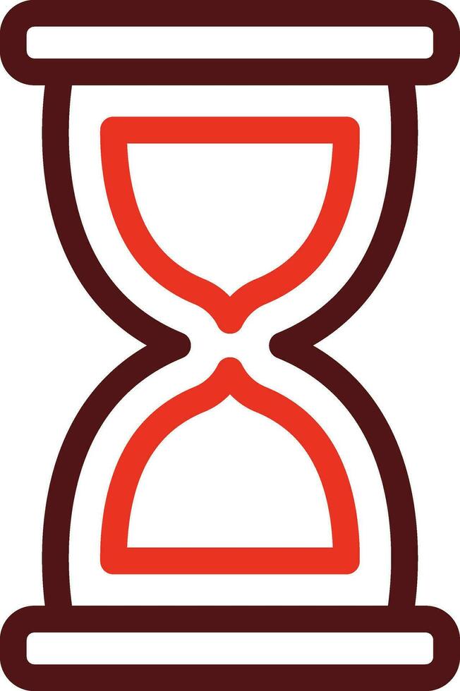 Hourglass Glyph Two Color Icon For Personal And Commercial Use. vector