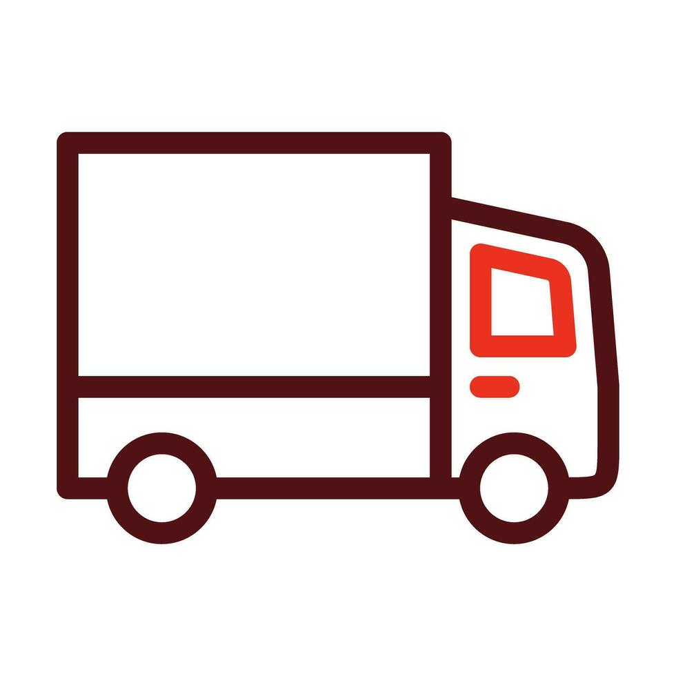 ladrón camioneta glifo dos color icono para personal y comercial usar. vector