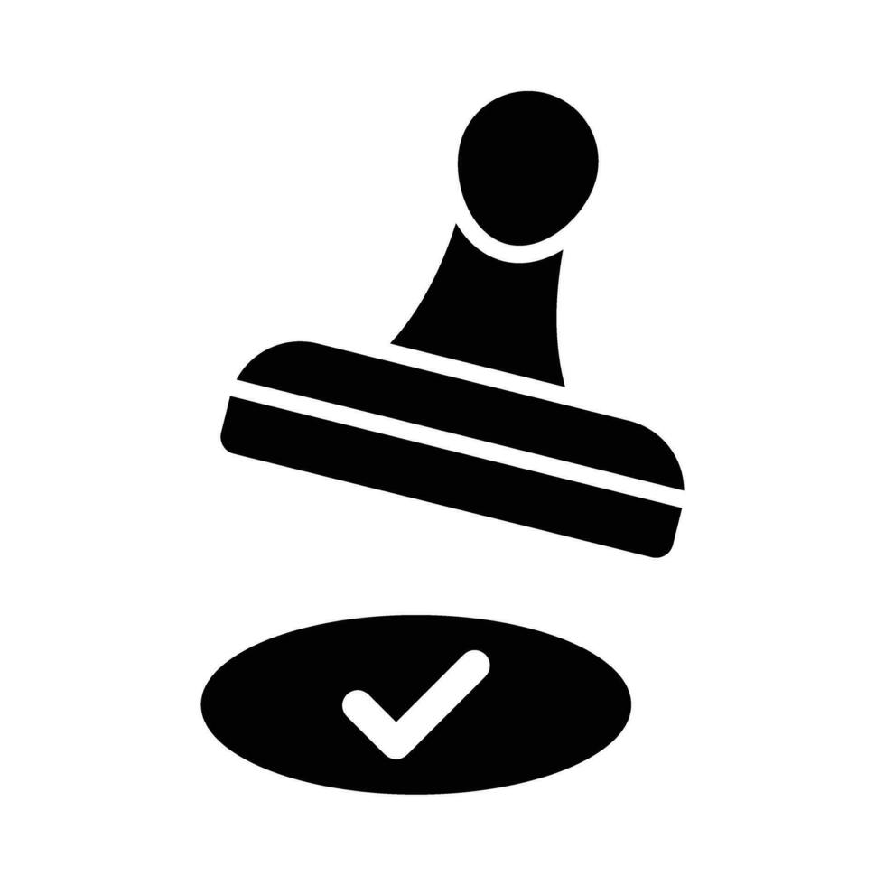 sello vector glifo icono para personal y comercial usar.