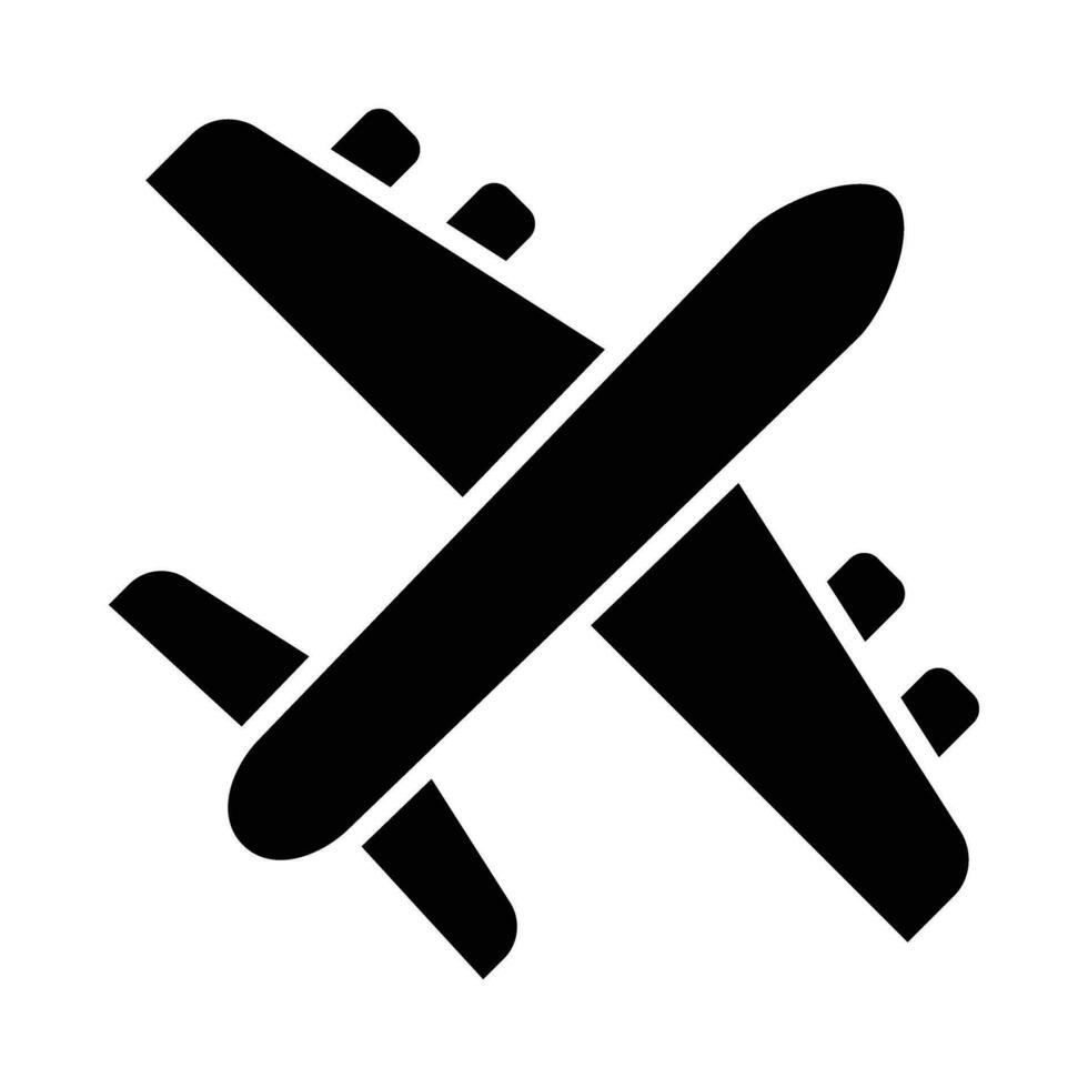 Plane Vector Glyph Icon For Personal And Commercial Use.