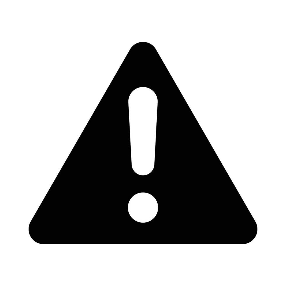 Warning Vector Glyph Icon For Personal And Commercial Use.