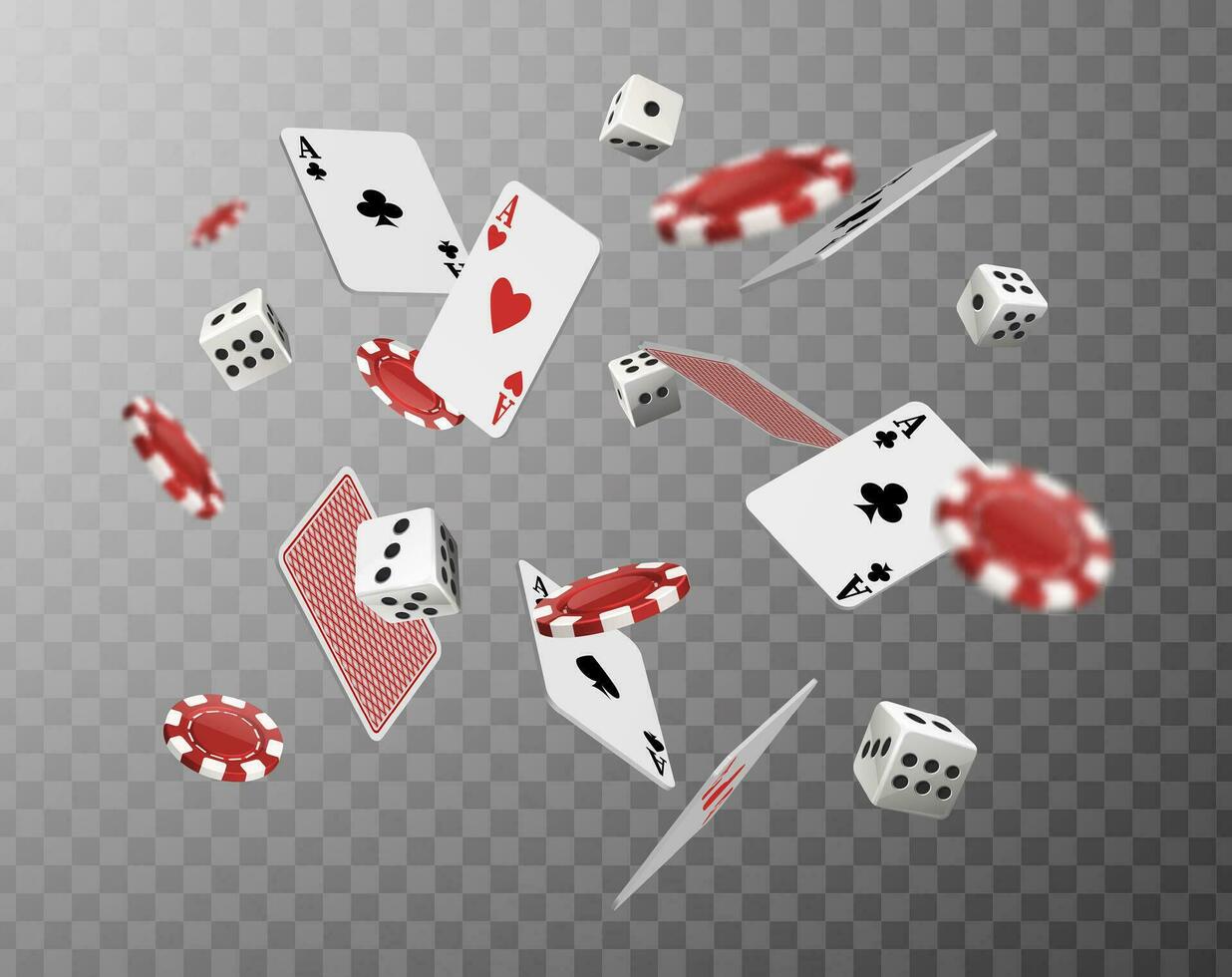 Poker banner with axes and dice. vector