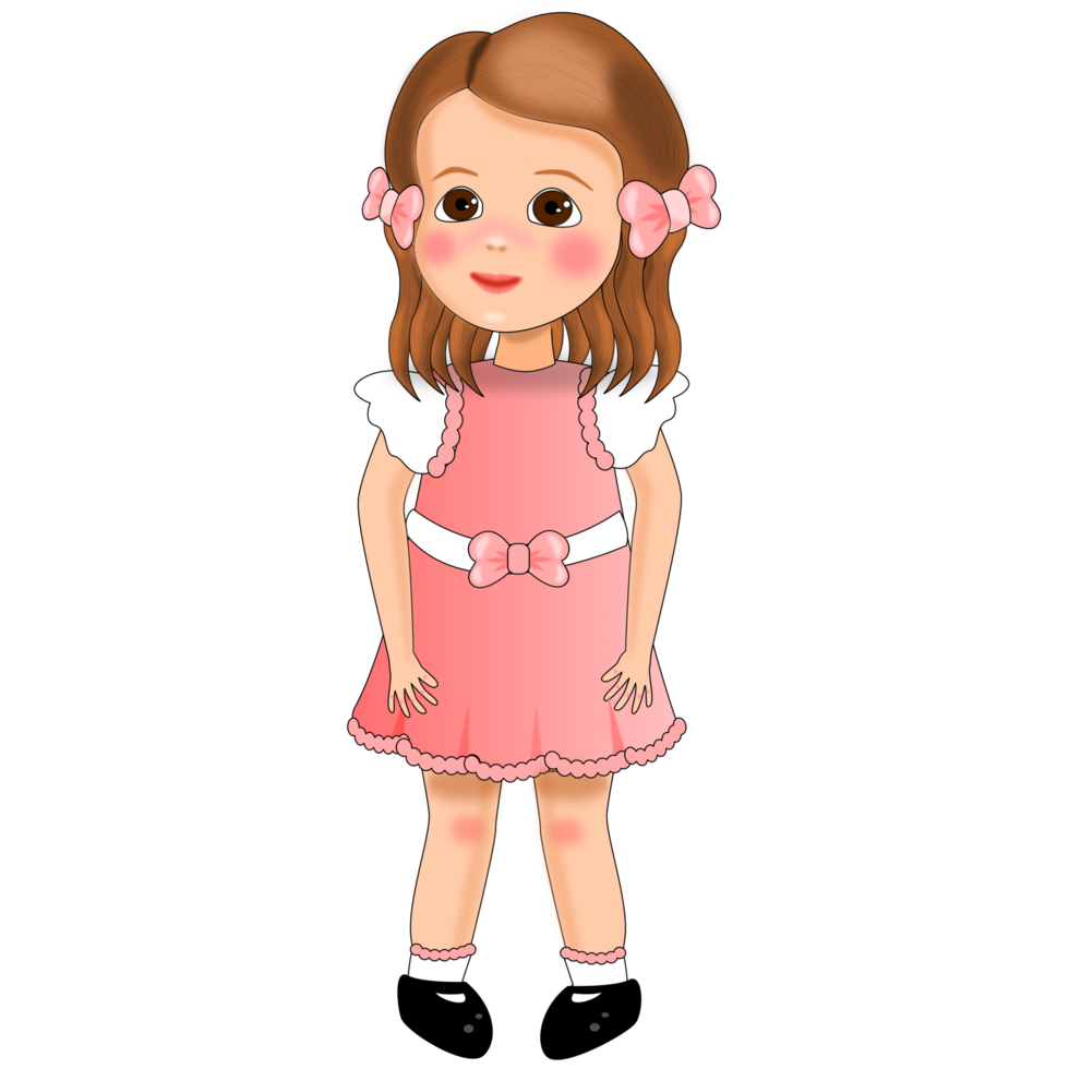 cute girl isolated 27385511 PNG