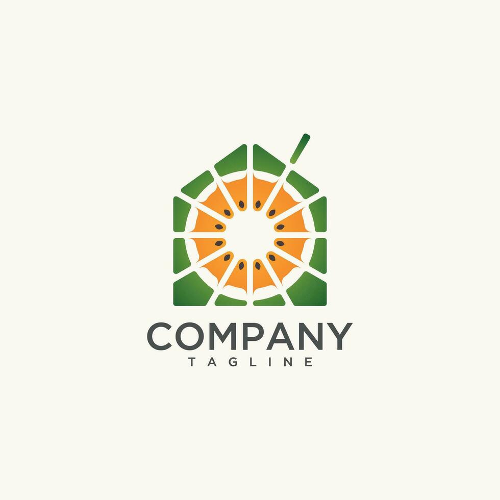 Home Juice logo vector icon symbol minimalist template design