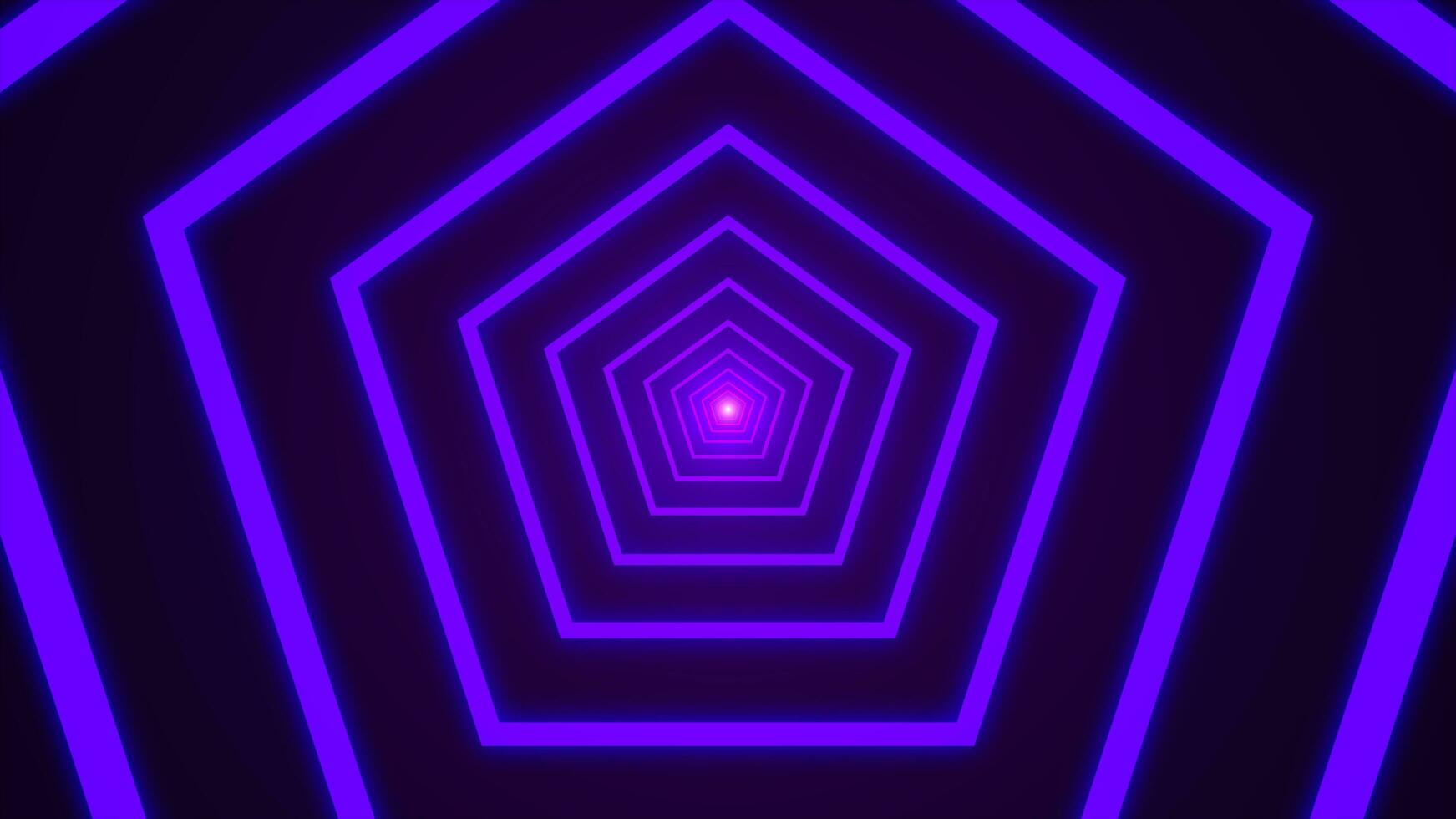 Purple futuristic Spiral tunnel pentagon neon ray energy abstract, abstract technology background looping animation, cyber disco beams dynamic effect, galaxy illuminated glow photo