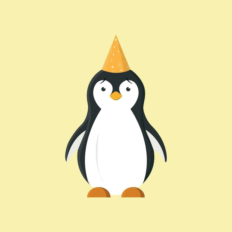 Vector illustration of cute penguin cartoon