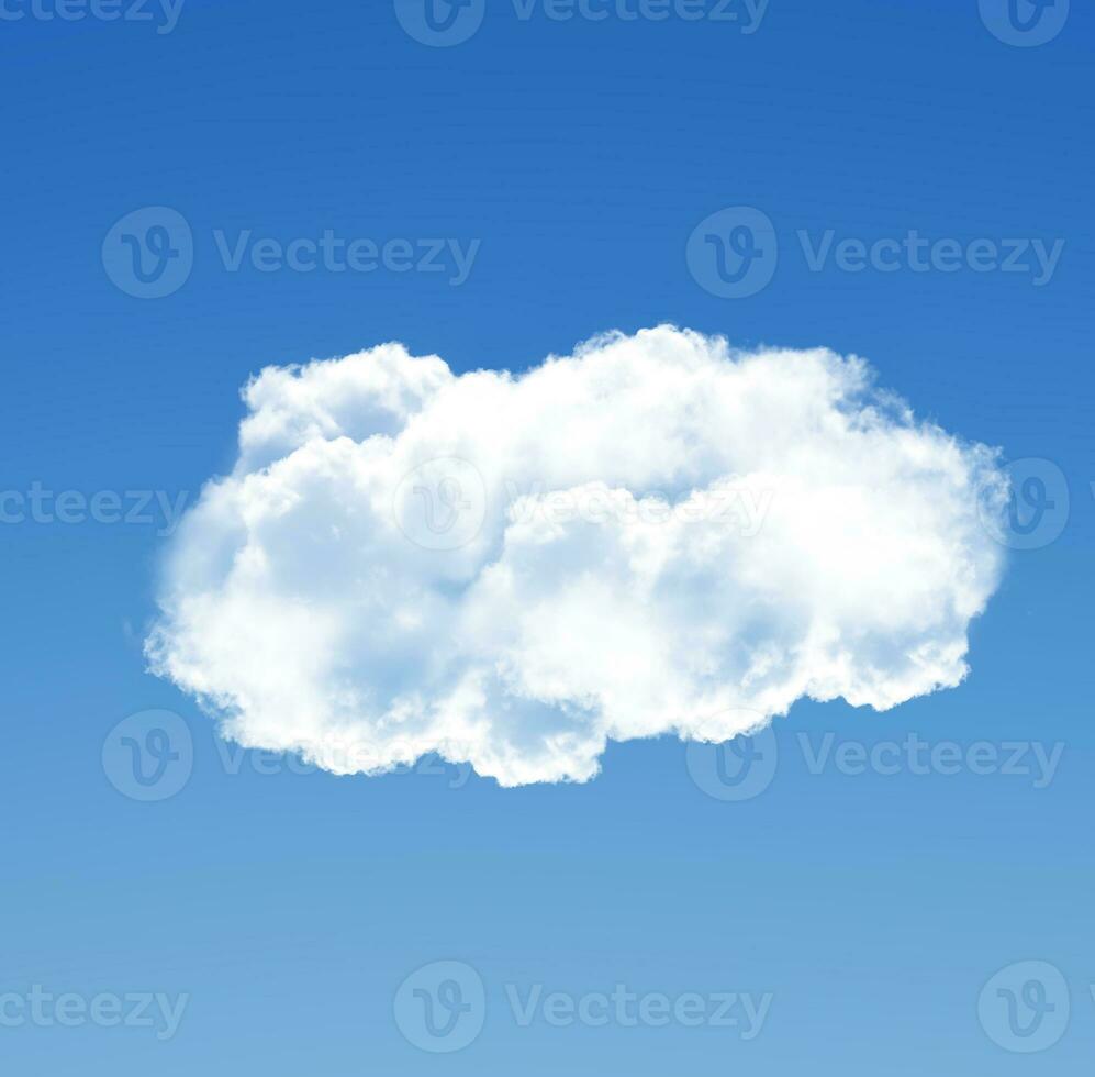 Cloud shape, 3D cloud illustration photo