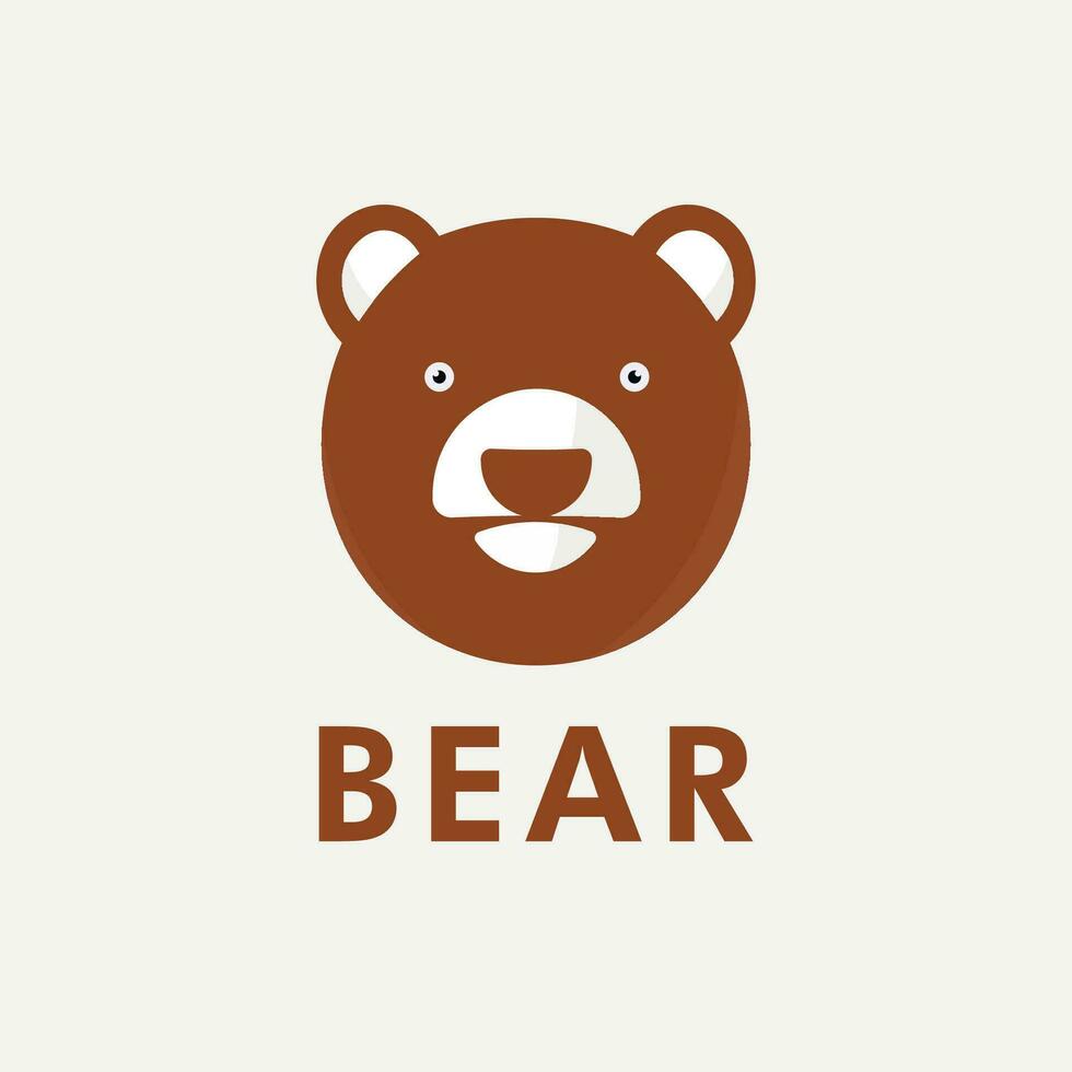 silueta de oso dibujado en diferente camino vector