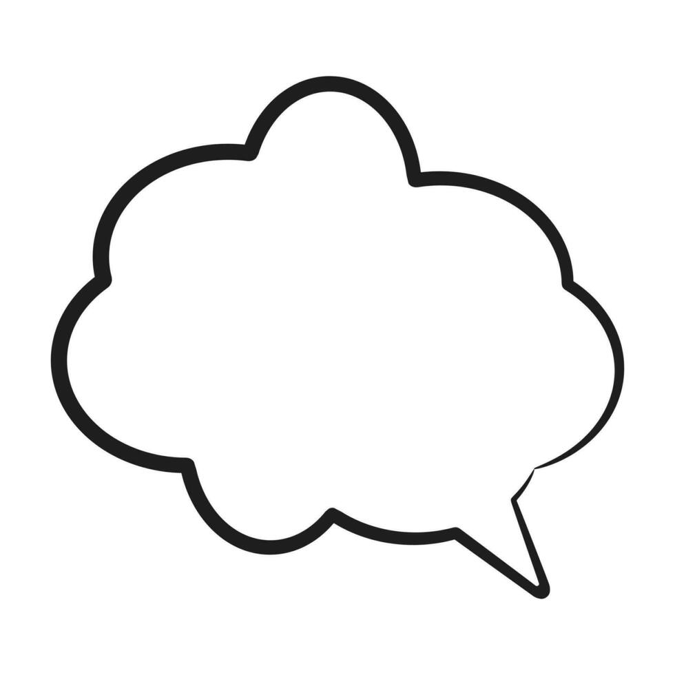 Speech  bubble  icon. Flat  design. Isolated white background vector