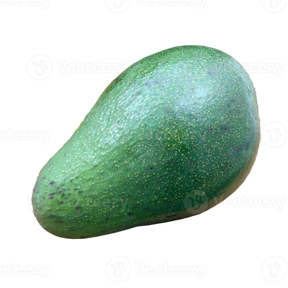 Avocado fruit isolated over white background close view photo