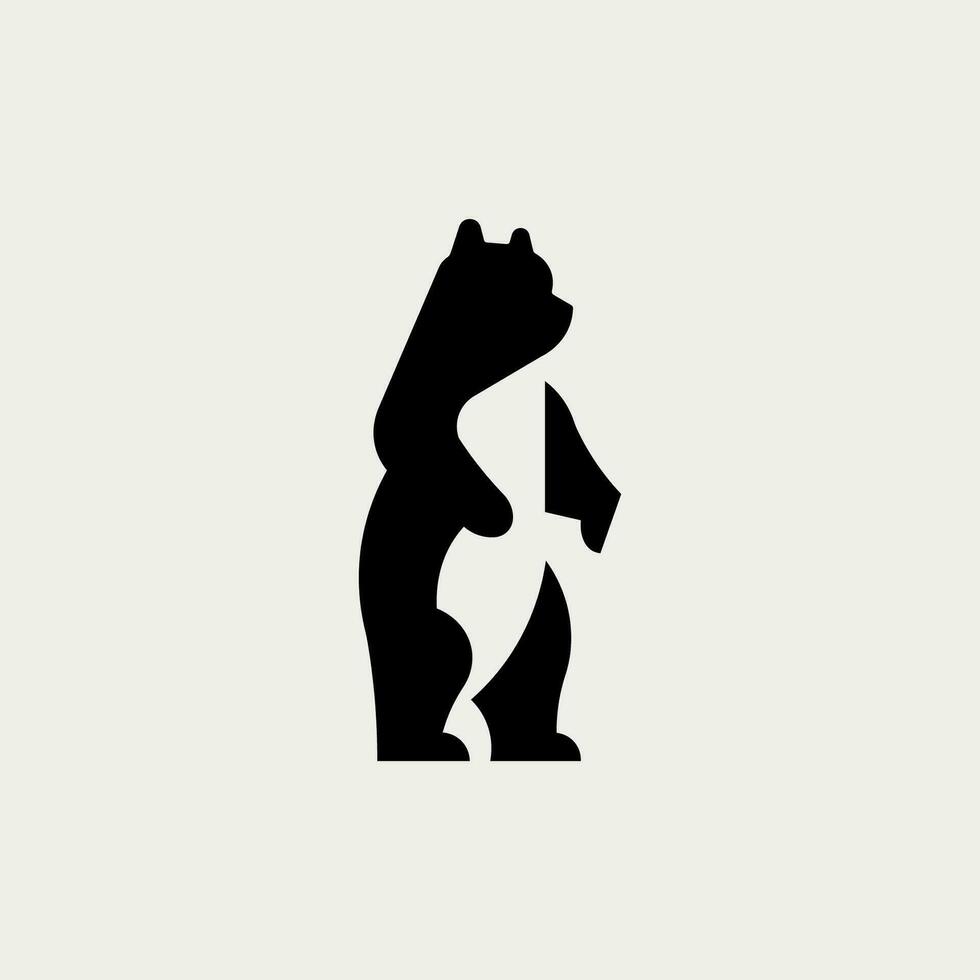 Vector illustration of cute bear cartoon