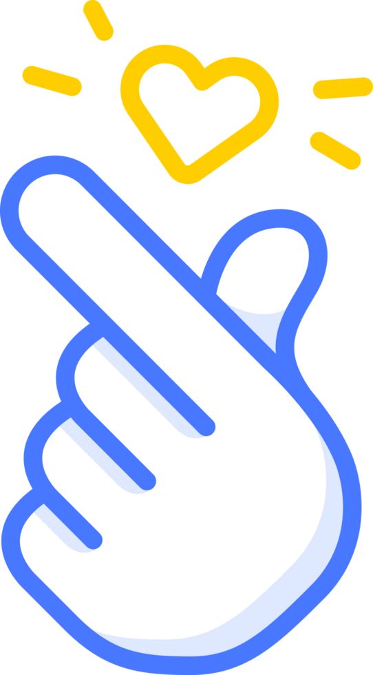 finger heart icon emoji png
